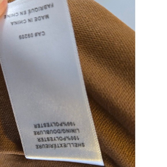 Pleated Polka Dot Midi Skirt Brown Elastic Waist Minimalist Coastal Grandma L - Picture 7 of 7